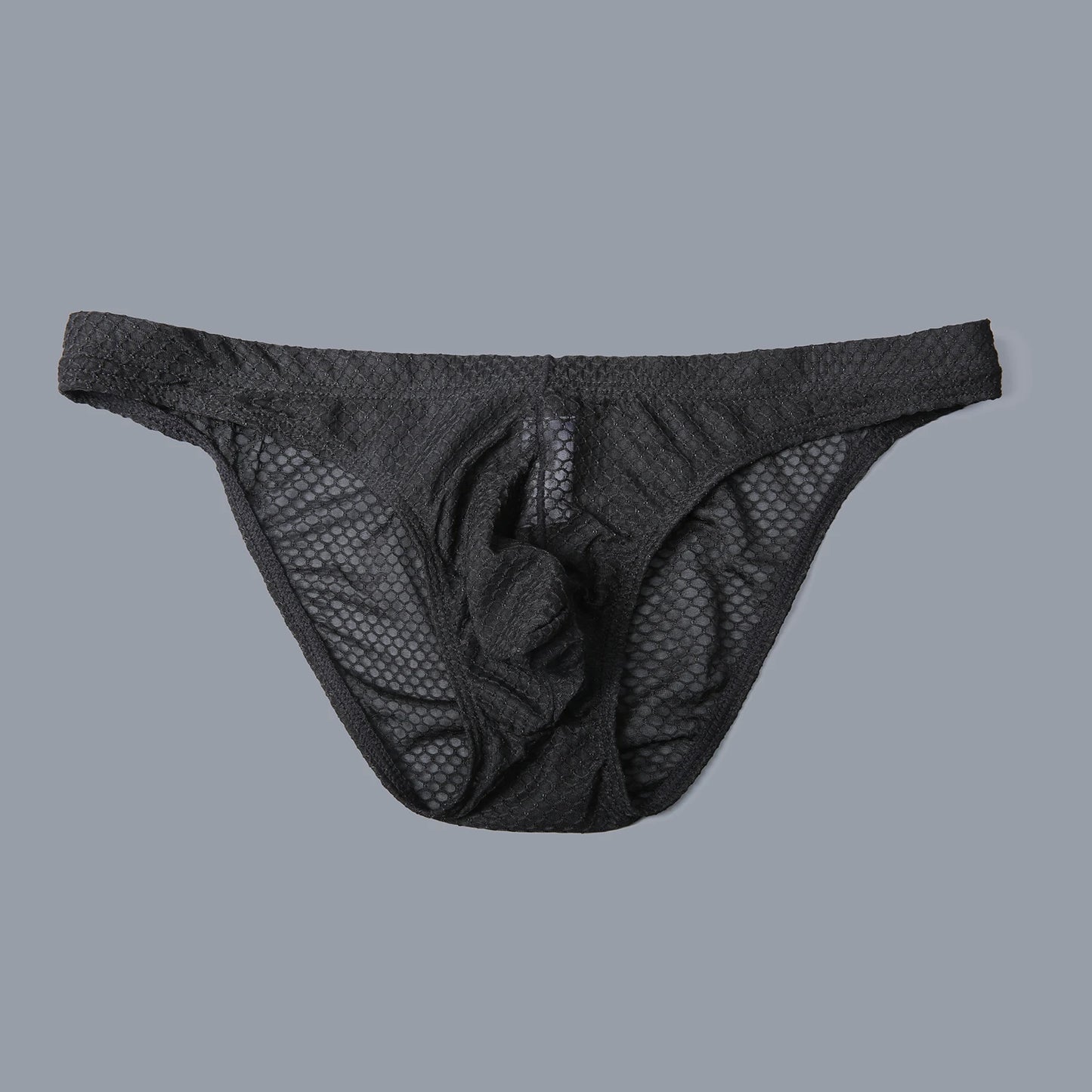 Sexy Men's Hollow Underwear Briefs Man Mesh Transparent Lingerie Fishnet Penis Pouch Underpants Hombre Panties