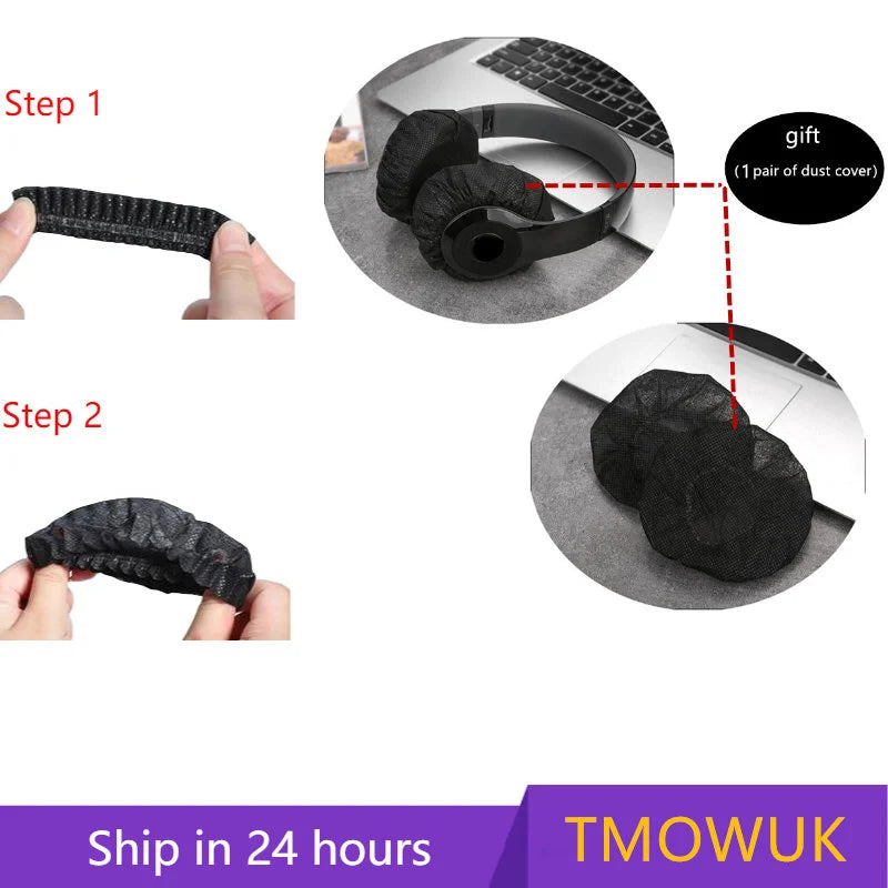 1 Pair Earpads Replacement Ear Pads Potein Leather and Soft Foam Cover Ear Cushion for JBL Quantum 800 Wireless Gaming Headphone