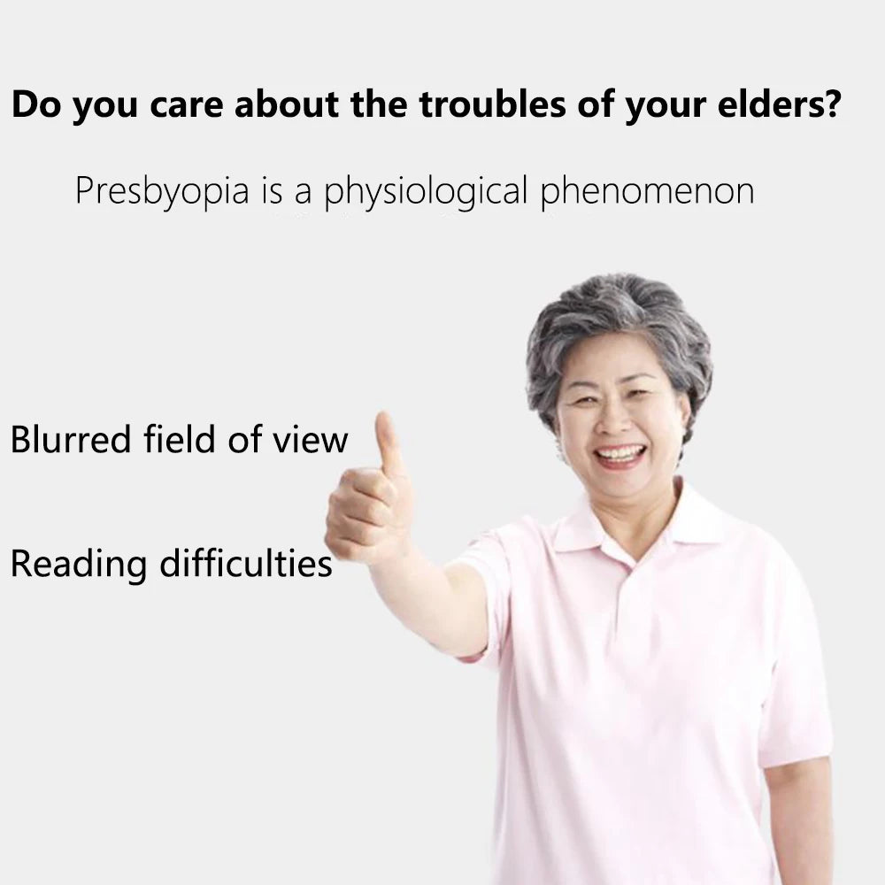 Intelligent Zoom Frameless Reading Glasses Fashion Presbyopia Glasses Hyperopia Glasses Unisex Anti-reflective Computer Eyeglass