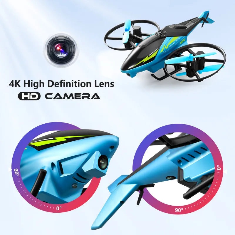 4DRC Mini M3 Drone RC Helicopter 2.4G 3D Aerobatics Altitude Hold Helicopter with Camera Remote Control drone Toys with Blue/Red