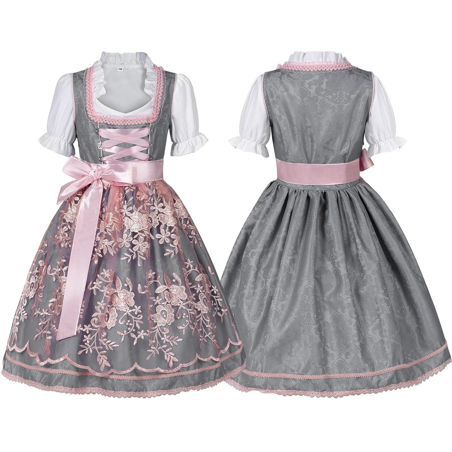 Halloween Carnival Cosplay Costume German Oktoberfest Maid Dress Woman Bavarian Traditional Embroidery Outfits Performance Girl