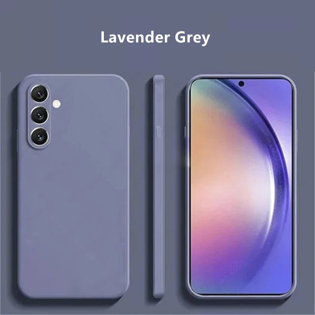 For Samsung Galaxy A55 5G Liquid Silicone Case Samsung Galaxy A55 Cover Funda Coque Soft TPU Phone Bumper Samsung Galaxy A55