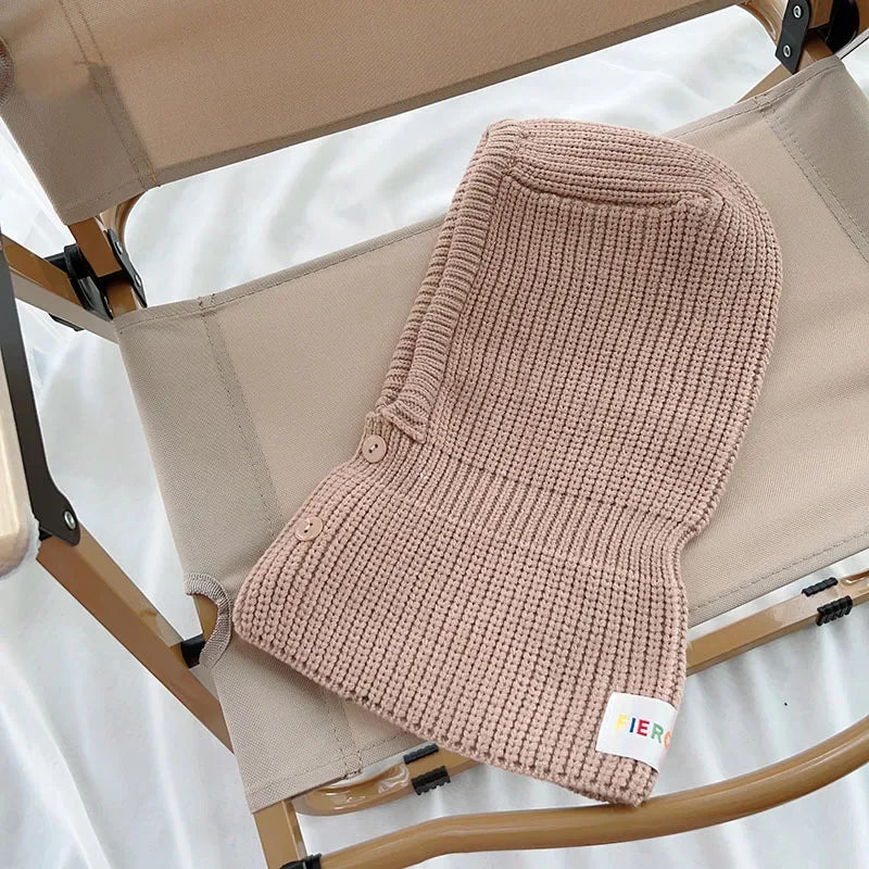 2-8 Years Old Boys Girls Beanie Hat  Balaclava Scarf Wrap Winter Windproof Face Covering for Skiing Climbing Outdoor Caps