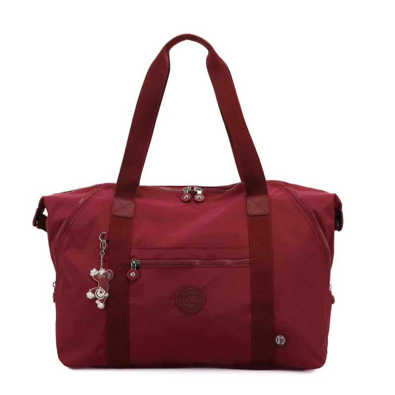 Women Lightweight Large-Capacity Travel Bag Handbags Female Nylon Shoulder Beach Bag Girl Top-handle Casual Tote Purse