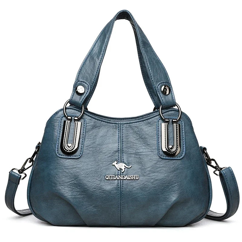 Luxury Handbags 3 Layers Large Capacity High Quality Designer Handbags Soft Leather Ladies Shoulder Crossbody Bag for Women Sac