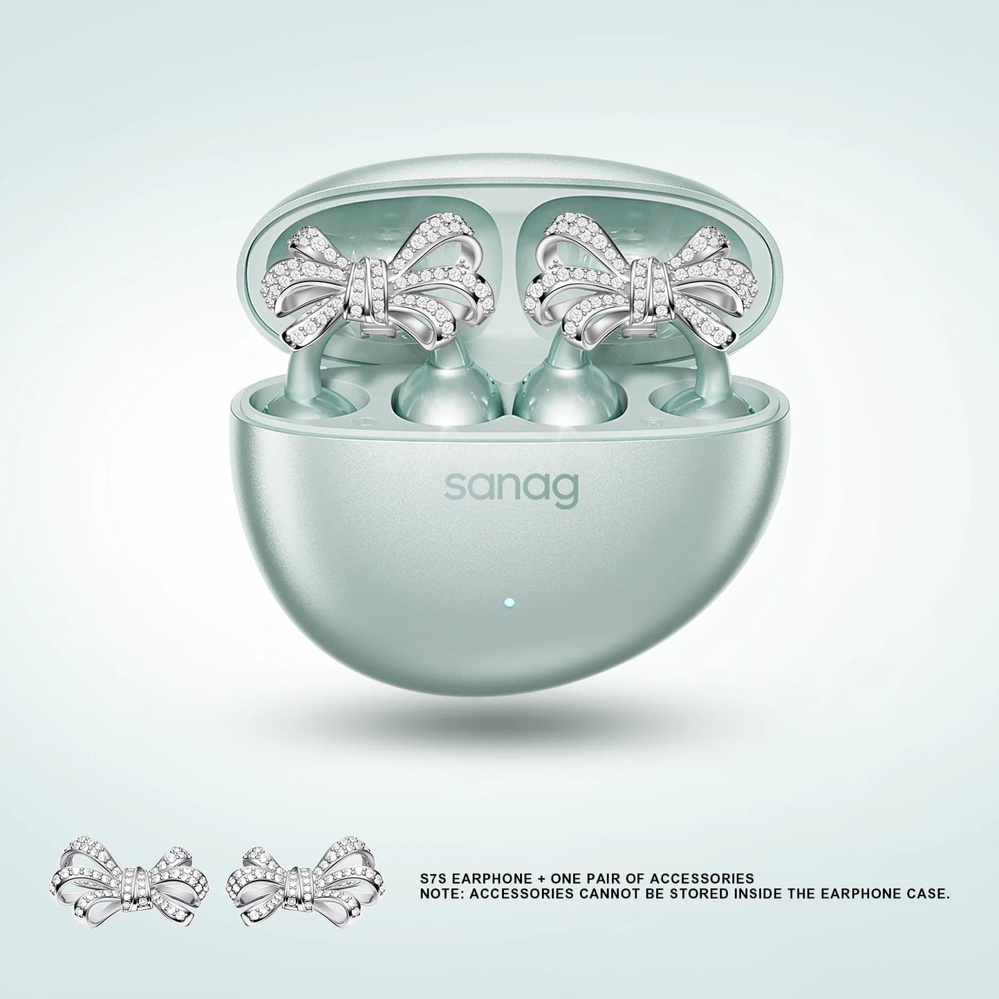 Sanag S7S AI Open Ear Clip on Headphones HiFi 3D Stereo Sound Quality AI Assistant Wireless Bluetooth Earphones APP EQ Setting