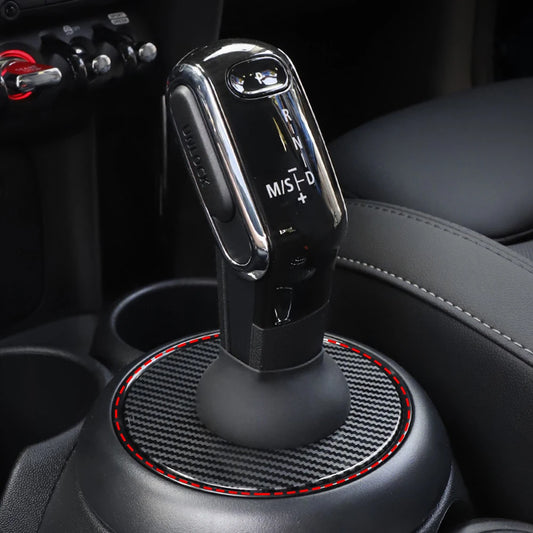 Car Central Control Shift Gear Lever Dust Cover Sticker For MINI Cooper S JCW F54 F55 F56 F57 F60 Decorative Shell Accessories