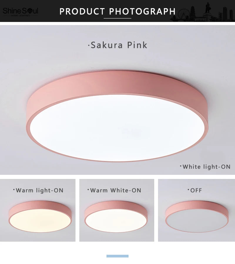 Macaron LED Nordic ceiling light creative modern minimalism living room bedroom study dining room corridor balcony lighting