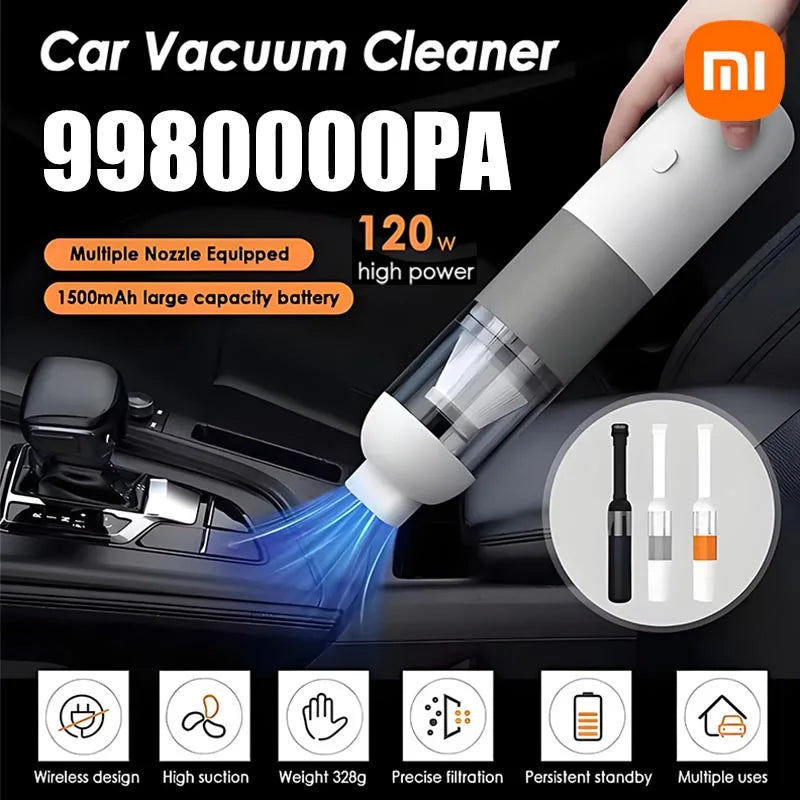 Xiaomi Car Vacuum Cleaner Super Strong Suction Power For Cars Wireless Handheld Small Portable Suction And Blowing Integrated