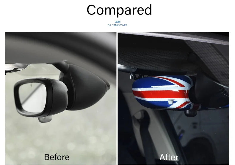 Rear View Mirror Cover Shell Car Accessories For Mini Cooper COUNTRYMAN CLUBMAN F54 F55 F56 F57 F60 R55 R56 R57 R58 R59 R50 R53