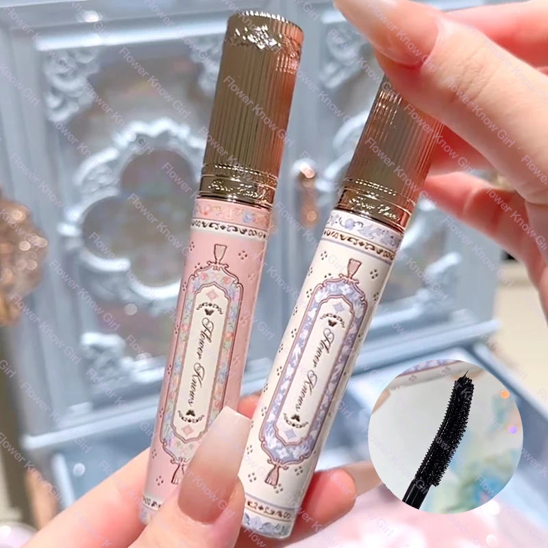 Flower Knows Lipstick Solid Perfume Mascara Set, Long-Lasting Fragrance, Gift for Women