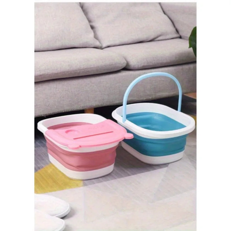 Large Collapsible Foot Soaking Tub Massage Spa Bath Tool for Home Relaxation Comfort