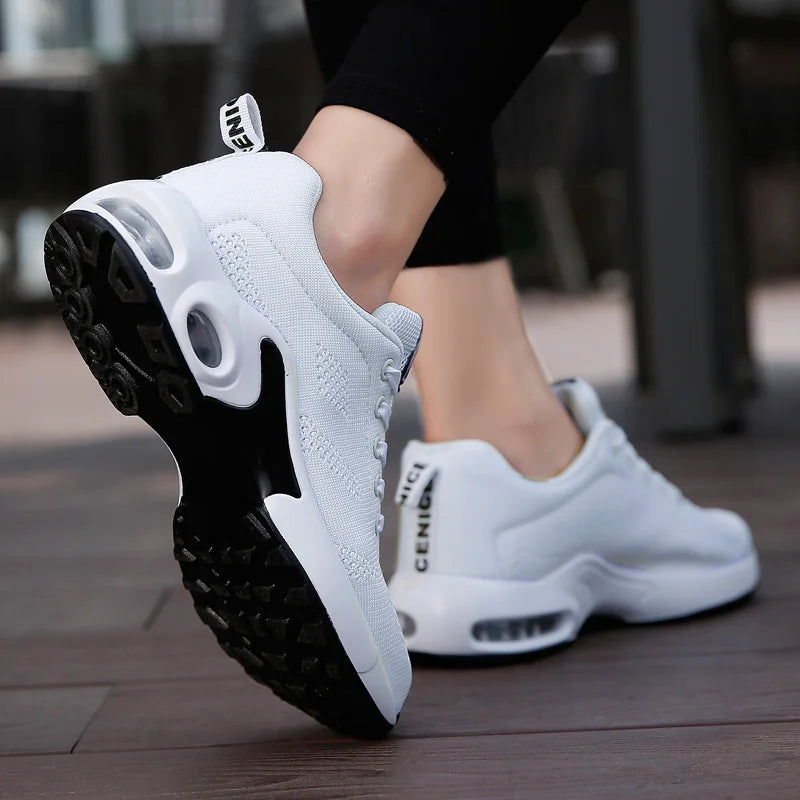 Women Running Shoes Breathable Casual Shoes Outdoor Light Weight White  Sports Shoes Casual Walking Sneakers for Wamen