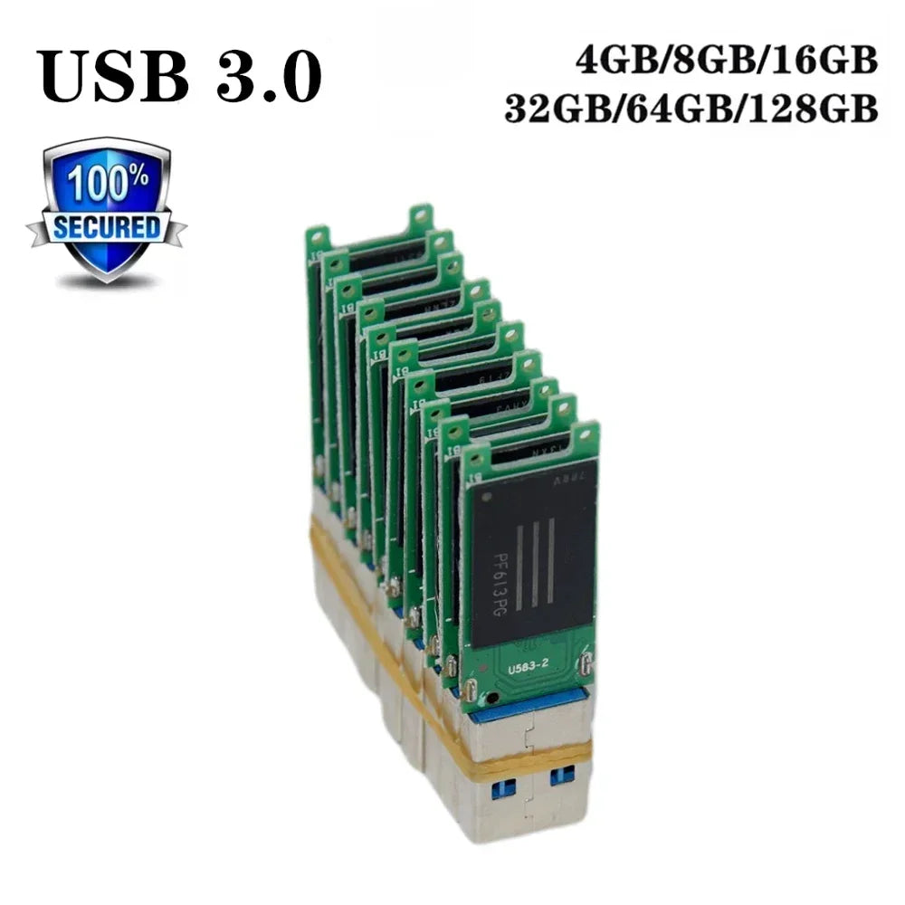 Wholesale Chip USB 3.0 Flash Memory 4GB 8GB 16GB 32GB 64GB 128G USB U Disk Semi-finished PCB Plate Pendrive Free Delivery