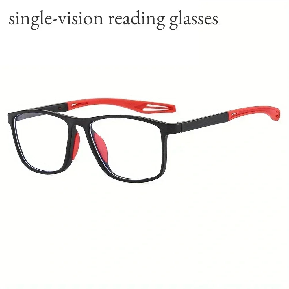 Color Changing Multifocal Reading Glasses Outdoor Anti Slip Anti Blue Light Presbyopia Eyewear Photochromic Multifocal Glasses