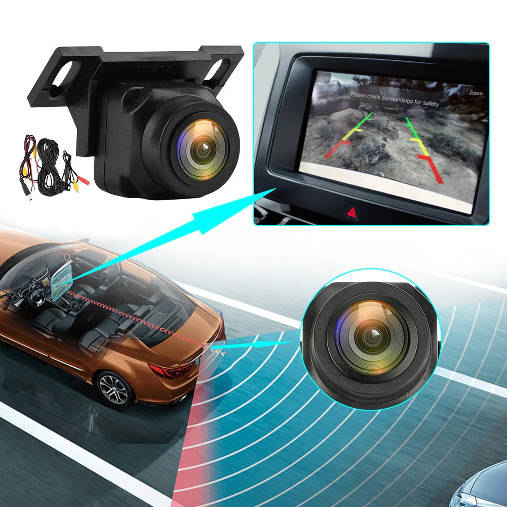 720P AHD Vehicle Rear View Reverse Camera 170 Degree Lens Night Vision Parking Assistance Camera CVBS Rear Camera HD Color Image