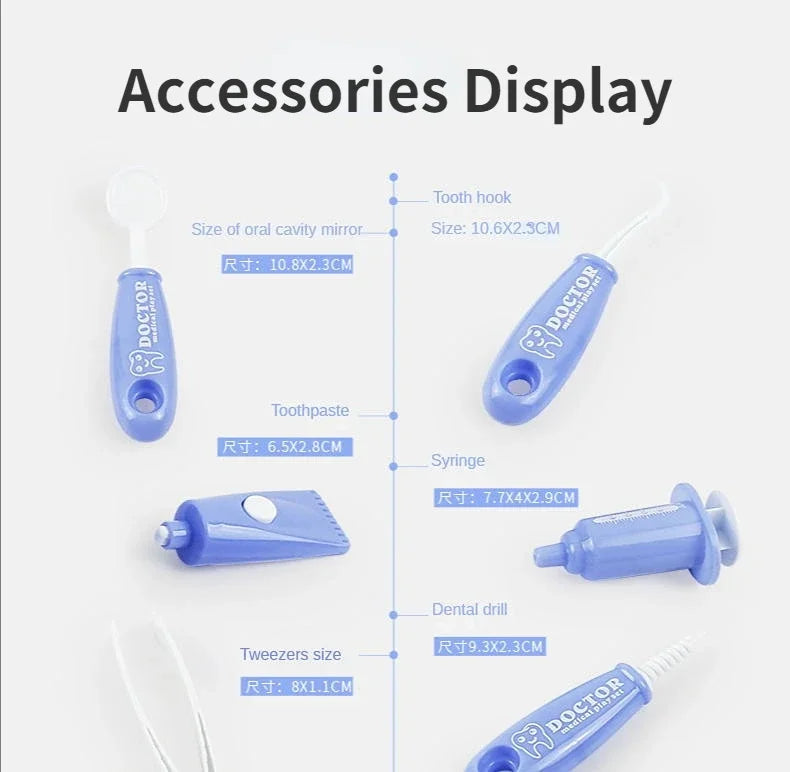 Children Montessori Toys Parent-child Interaction for Girl Boy Dentist Check Teeth Model Doctors Role Play Baby Montessori Toys