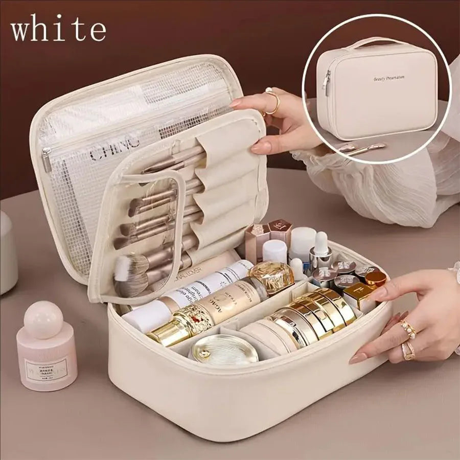 New Women's Cosmetic Bag Portable Storage Bag Large Capacity Luxury Makeup Bag Travel Organizer Essentials Toiletry Bags