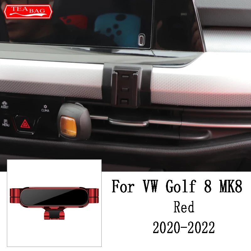 Adjustment Car Phone Holder For Vw Volkswagen Golf 7 Mk7 2013-2019 Golf 8 Mk8 2020-2022 Air Vent GPS Gravity Stand Special Mount