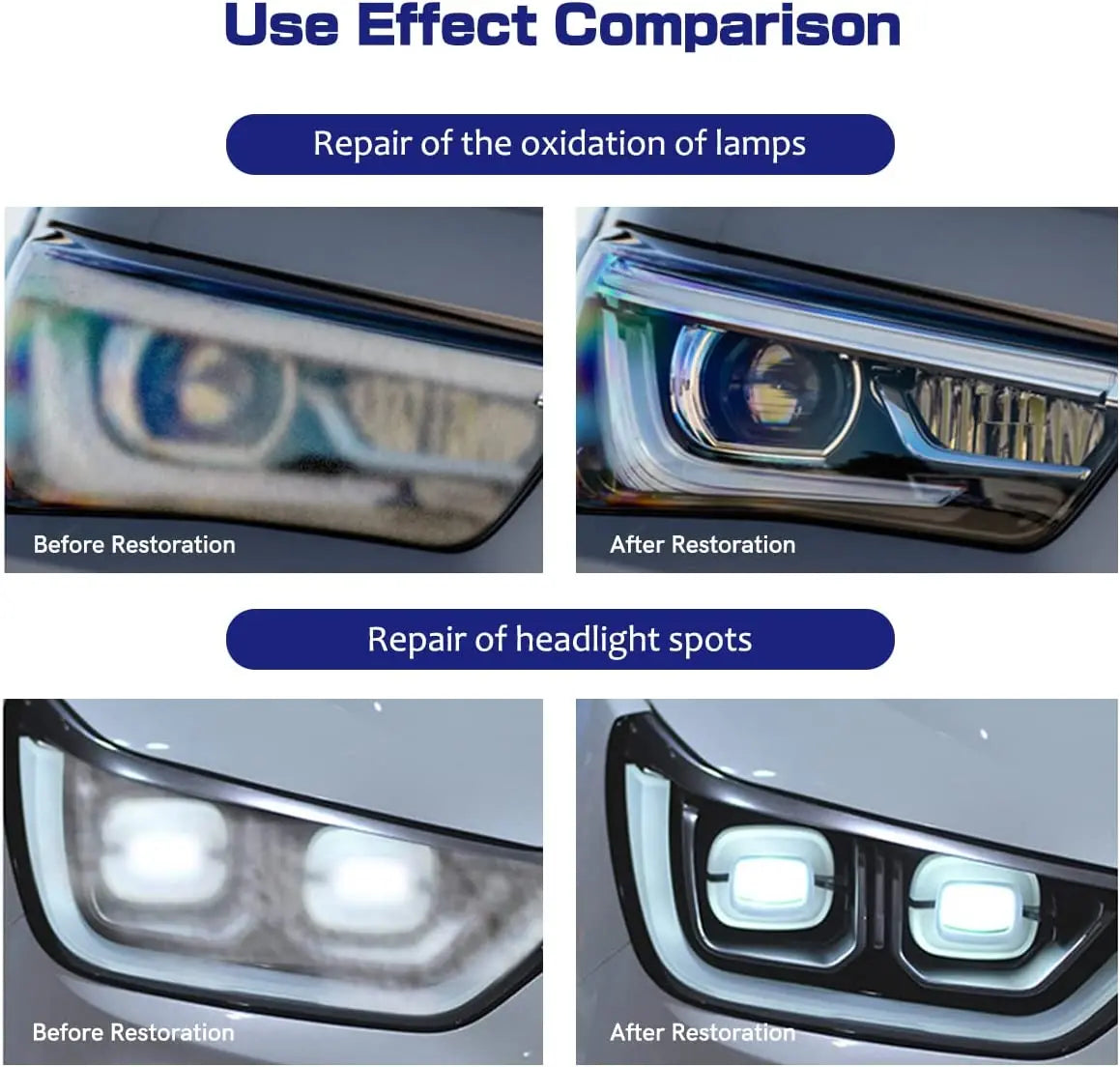 650g/500ml Headlight Regeneration Cleaning Renovated Car Headlight Renovation Kit Polishing Car Lamps Kettle For Headlight Lamps