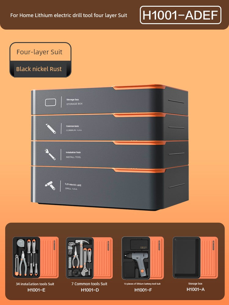 Deli Tools Household Hardware Car Tool Set