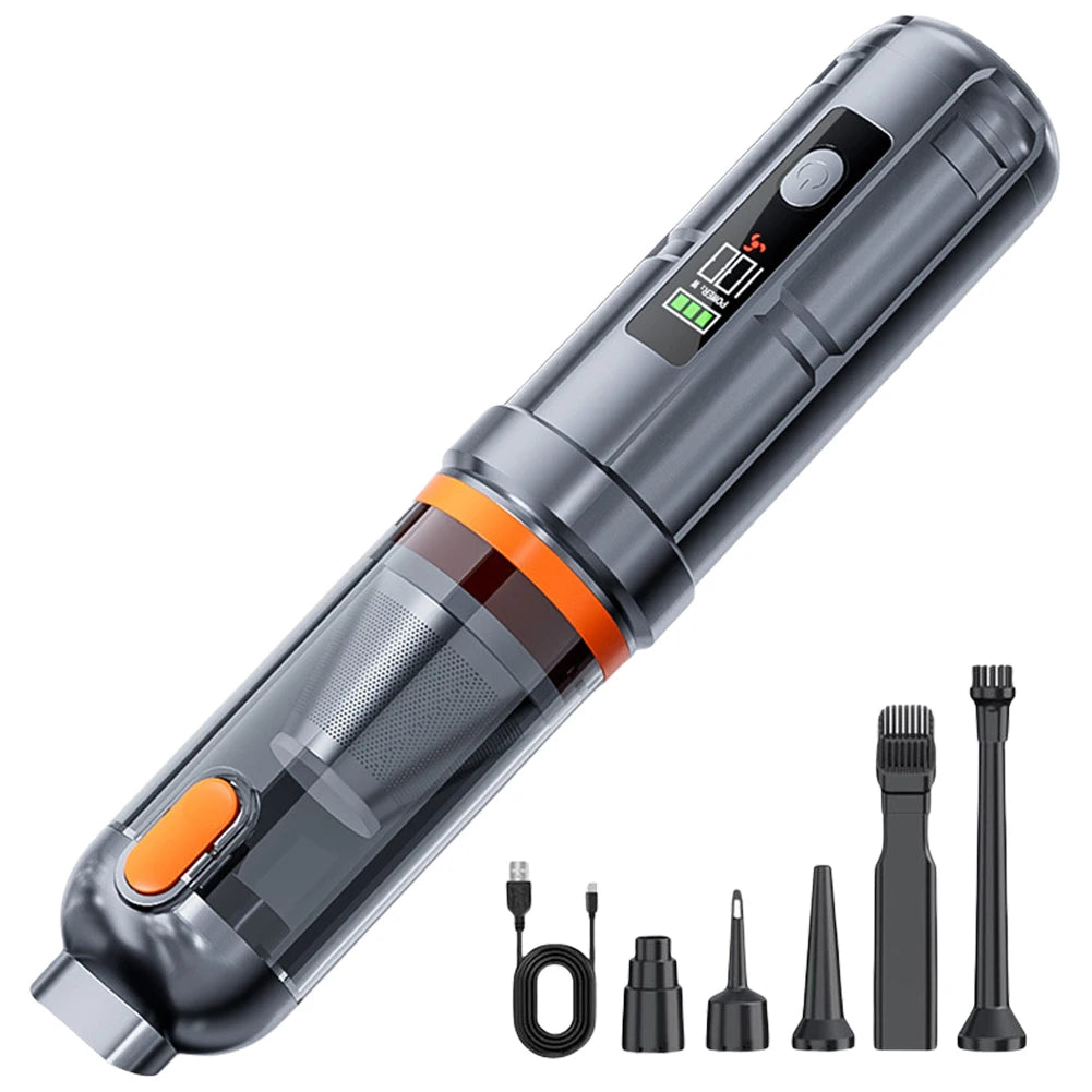 15000PA Car Vacuum Cleaner with Brushless Motor Handheld Vacuum Portable Cordless Compressed Air Duster for Car Home Office Pet