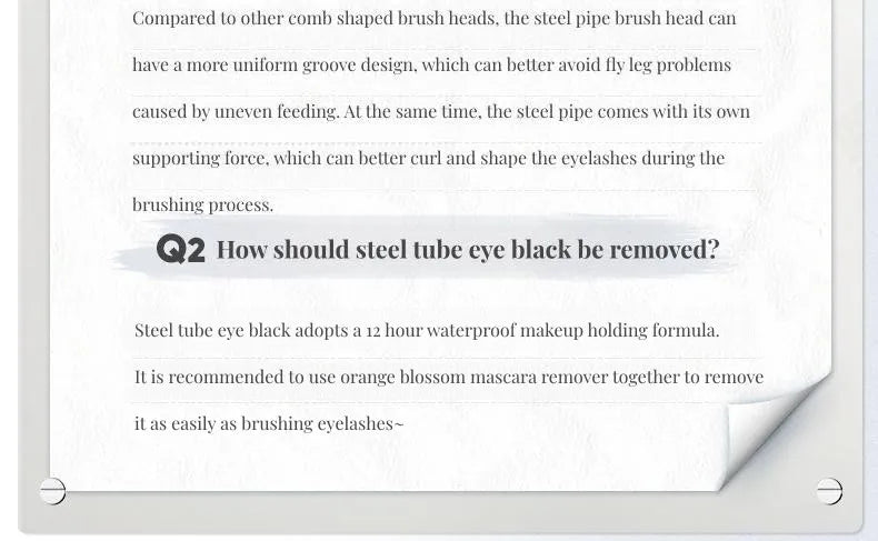 Judydoll Judydoll Small Steel Tube Lash Lengthening Curling Thick Mascara Natural Quick Dry Waterproof Non-smudg Eye Makeup