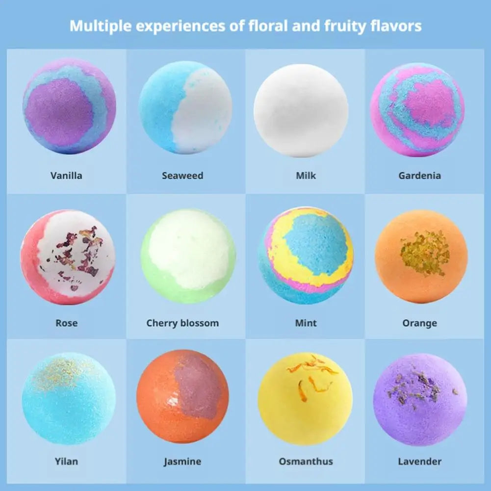 Bubble Bath Bombs For Kids 12 Pack Ocean Themed With Hidden Floating Toys Safe Essential Oil Moisturizing Bath Fizzies