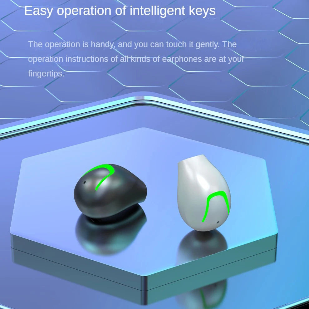 Mini Invisible Headset Bluetooth 5.3 in-ear Earphone TWS Wireless Headphone Noise Reduction HiFi Earbuds for XIAOMI iPhone