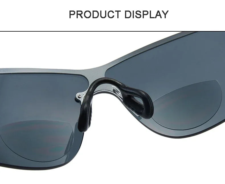 Near Far Dual-use Presbyopia Glasses Anti Slip Ultra Light Reading Eyeglasses Multifocal Eye Protection Far Sight Goggle To +3.0