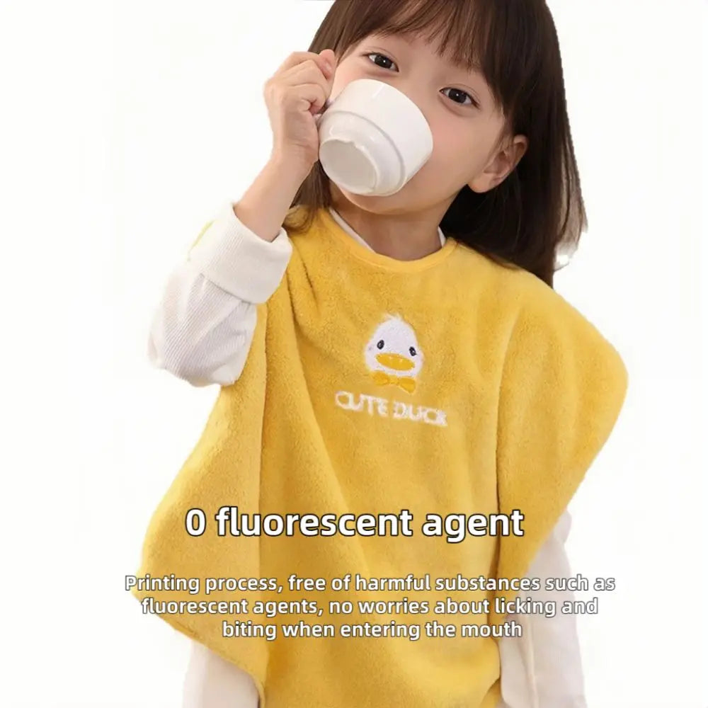 New Soft Baby Bibs Adjustable Snaps Water Absorbent Children's Washcloth Skin Friendly Toddler Face Towel for Feeding Eating