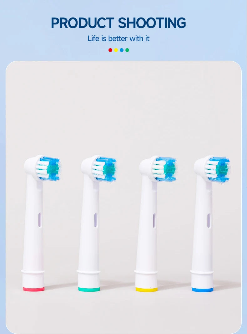 4/8pcs Replacement Brush Heads For Oral-B Electric Toothbrush Advance Power/Vitality Precision Clean/Pro Health/Triumph/3D Excel
