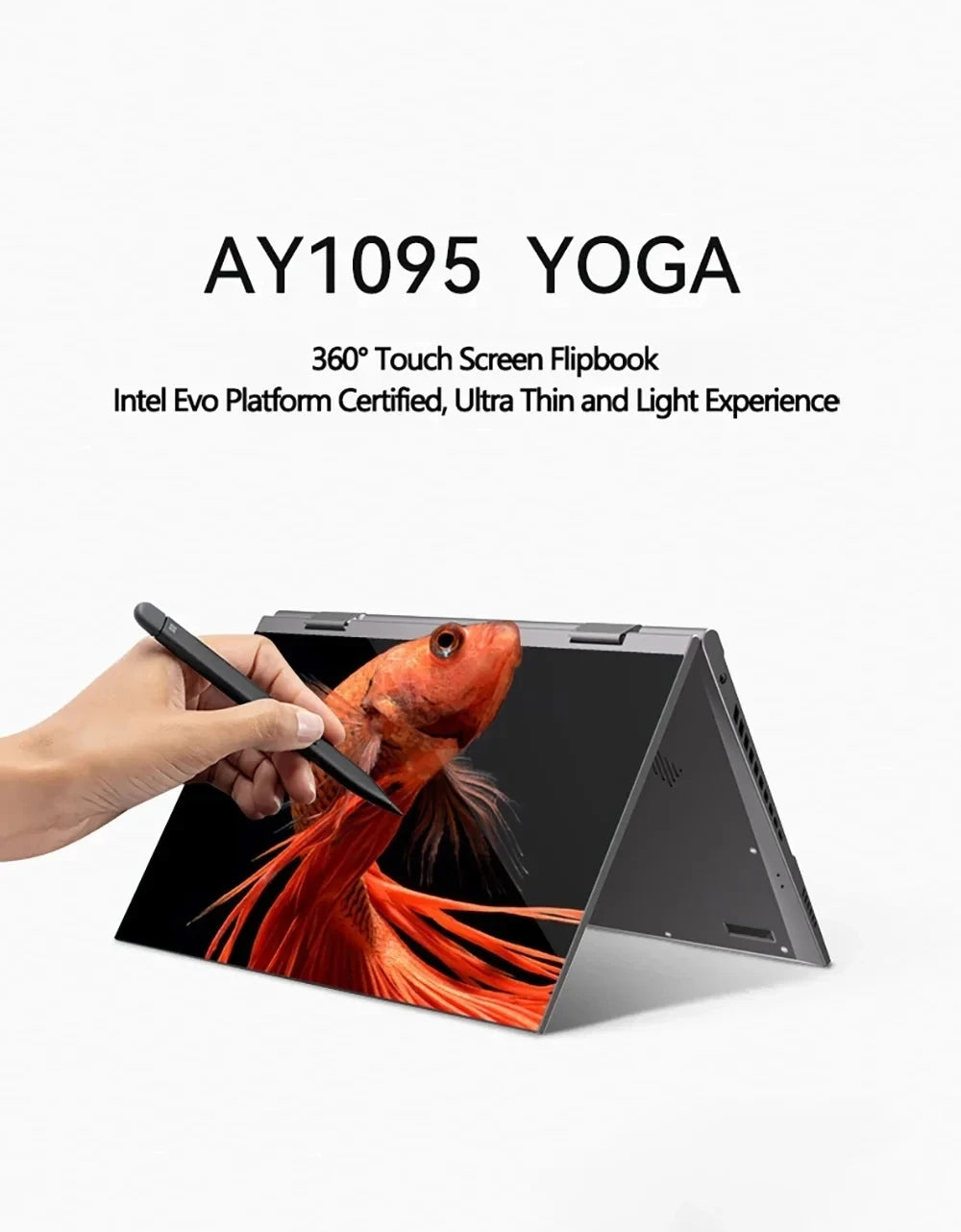 NEW 10.9 Inch 360° Fold Mini Laptop Intel N95 Touchscreens 16GB DDR5 Computer Notebook 2TB SSD Backlit Keyboard Tablet Laptop
