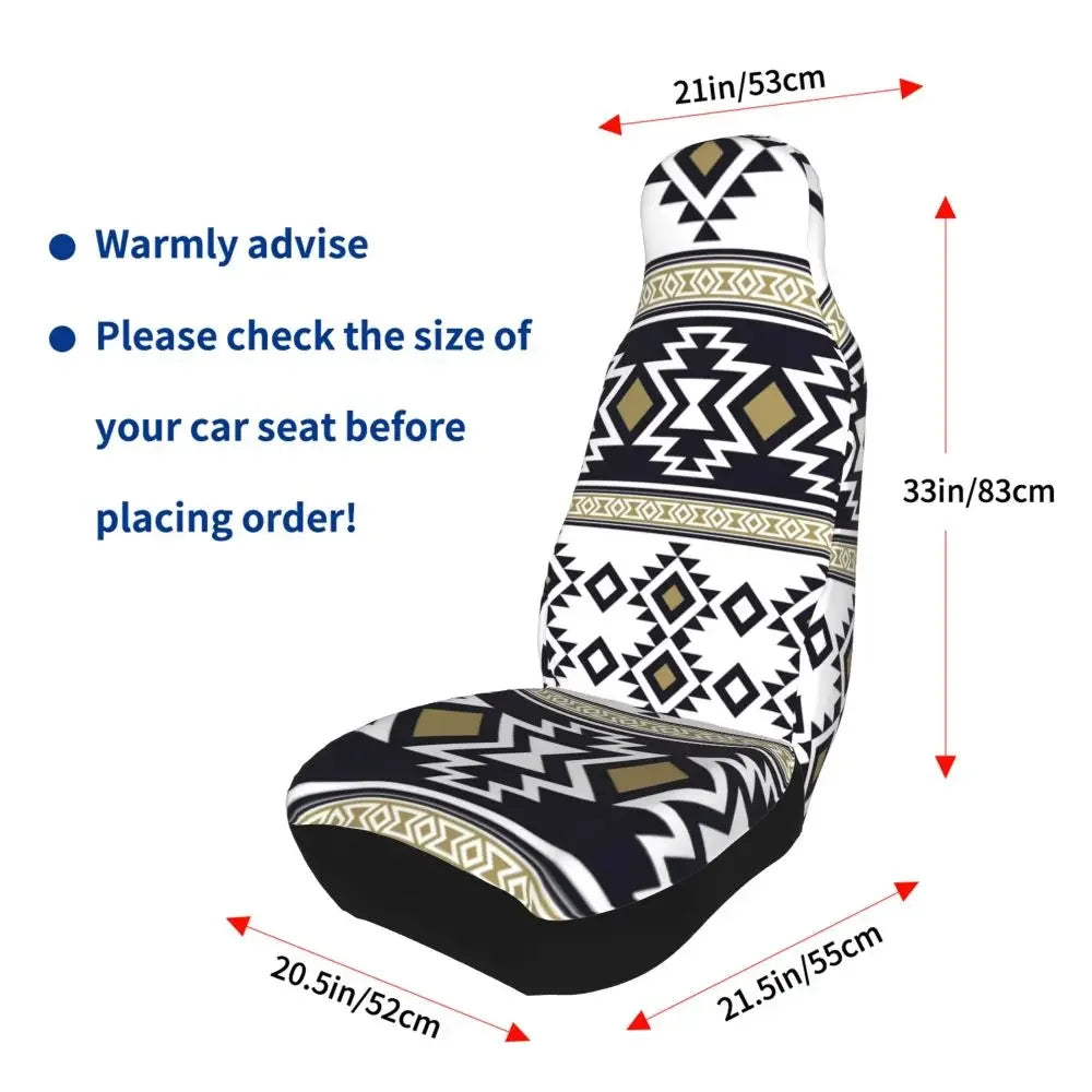 Antique African Textile Print Universal Car Seat Cover Protector Interior Accessories Women Seat Cushion/Cover Seat Protector