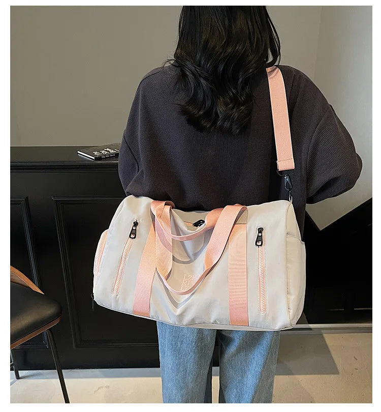 Fashion Travel Bags For Women Large Capacity Men's Sports Bag Waterproof Weekend Sac Voyage Female Messenger Bag Dry And Wet