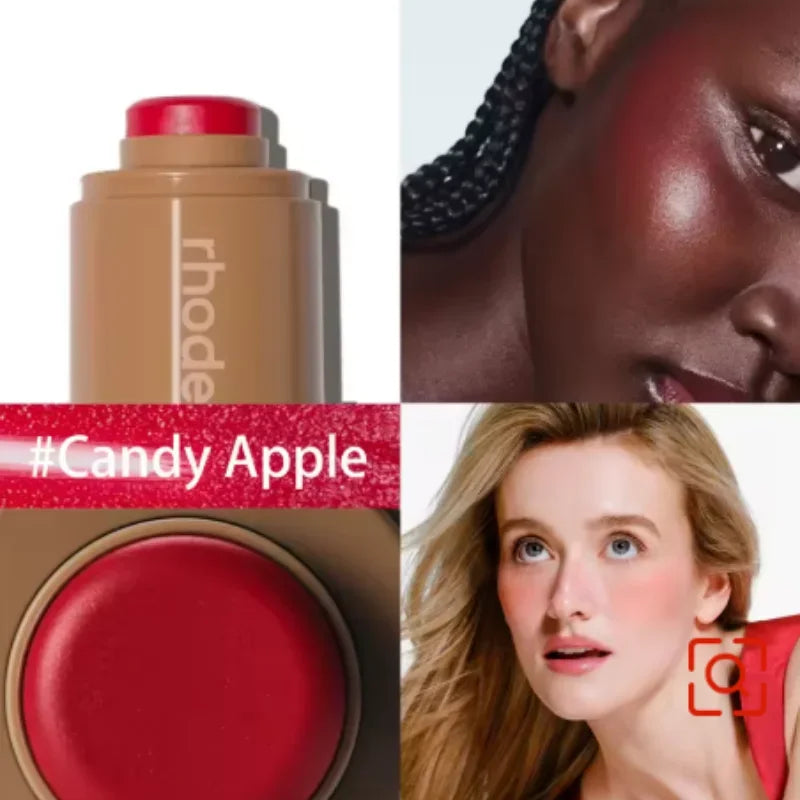 Rhode Skin Pocket Blush Stick Lip Cheek Hydrating Stick Natural Rouge Powder Blusher Cream Lipstick Cheek Teacup Candy Color