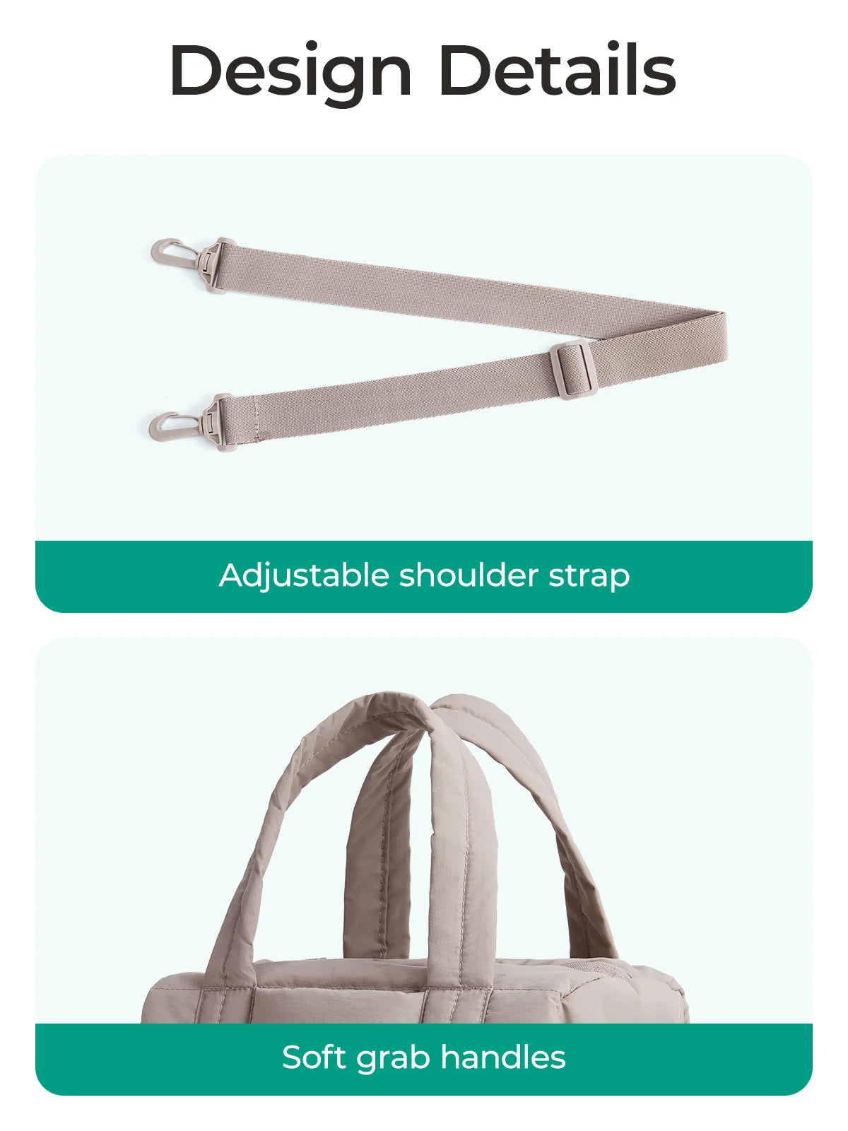 BAGSMART Travel Gym Bag for Women Yoga Mat Duffle Bag with Wet & Dry Pocket Quilted Sports Bag for Weekend Swimming