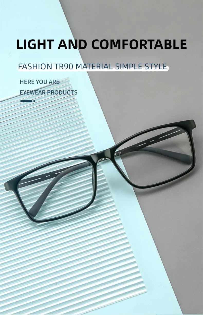 KANSEPT Square Man Glasses Myopia Big Face Glasses for Women Blue Light Lenses to Read Lunette De Lecture Femme Eyeglass Frames