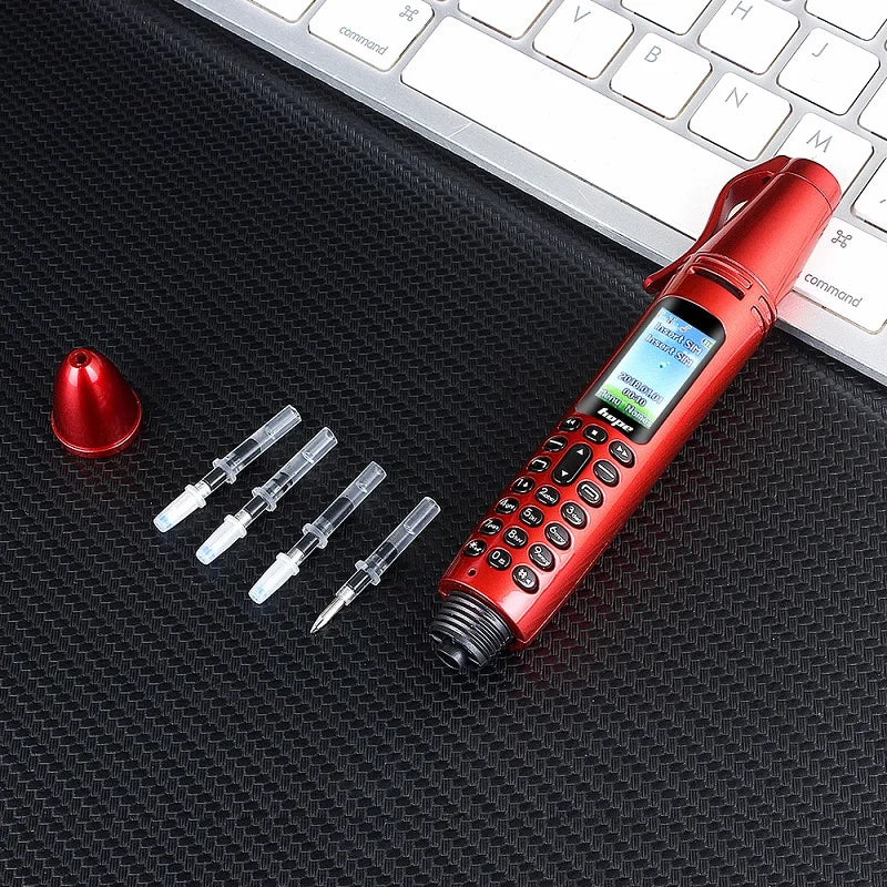 Funny Cute Phone With Pen Function Two Sim Magic Voice BT Dial Special Shape Mini Mobile Phone FM Camera 2G GSM Cheap Portable