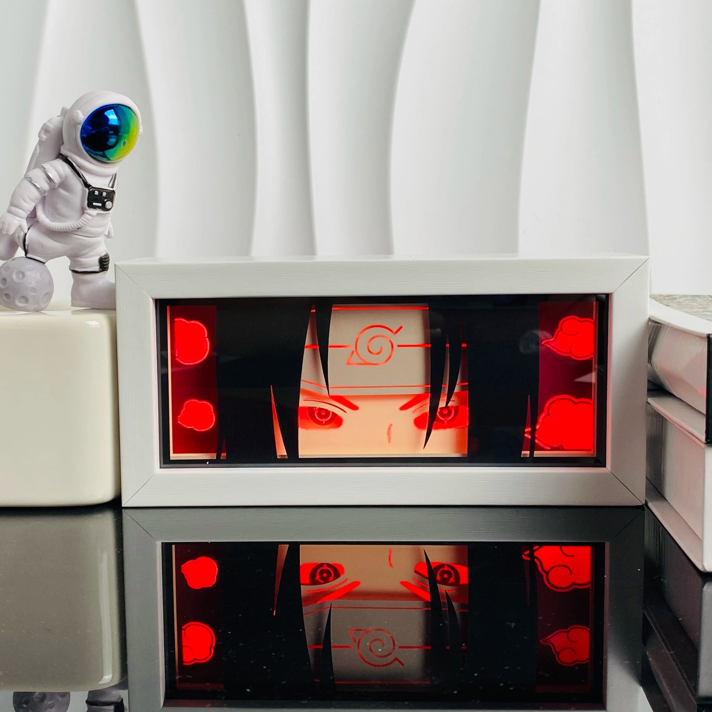 Anime Light Box Paper Cut Shadow Lightbox Wood Frame Nightlight for Child Bedroom Decor Led Night Light 3d Desk Lamp Gifts