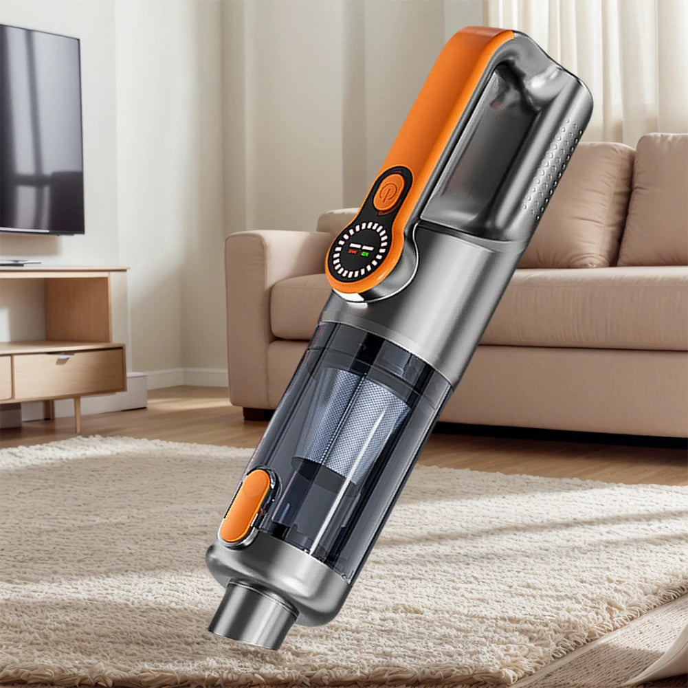 17000PA Car Vacuum Cleaner with LED Light High Power Mini Vacuum Cleaner Portable Cordless Compressed Air Duster for Car Home