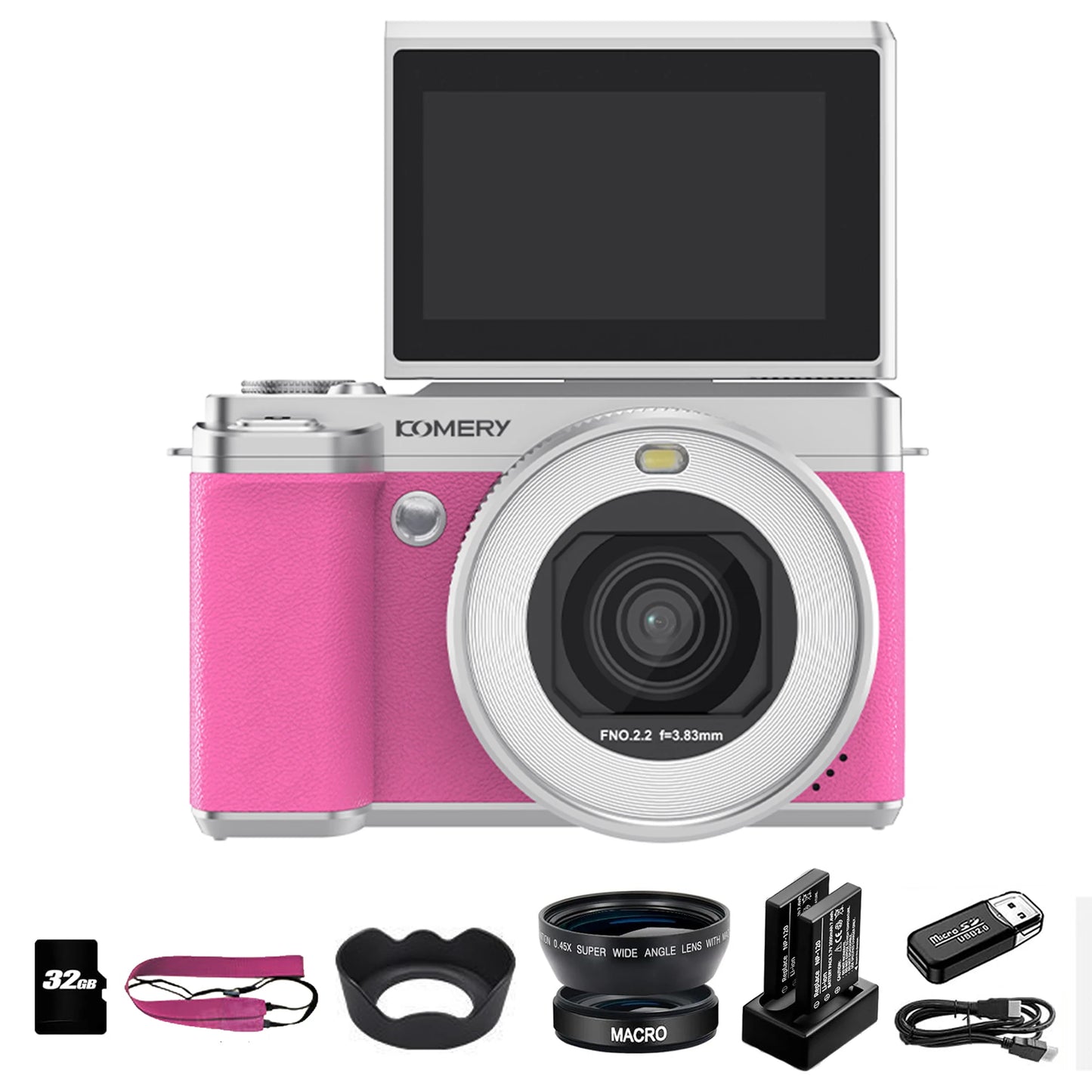 5K Digital Camera Auto Focus 80MP Vlogging Camera for YouTube and Anti-Shake Video Camera with Flash Dual Lens Selfile Camcorder