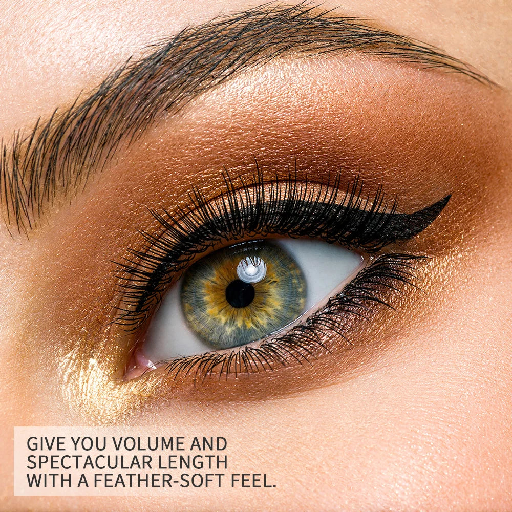 CATKIN Mascara Black, Volumizing & Lengthening Waterproof Nourish Eyelash Mascara, Create Longer and Thicker Looking Lashes