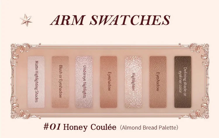 Flower Knows Strawberry Rococo Series Makeup Set Glitter Matte Eyeshadow Palette Blusher Power Velvet Lipstick Kit Perfume Set