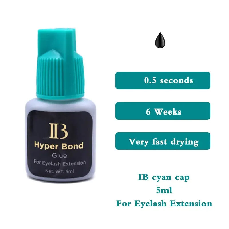 2/5/10Pcs Ibeauty Hyper Bond Individual Cyan Cap 5ml Quick Drying 6 Weeks Lasting Strong Lashes Adhesive From Korea Makeup Tool
