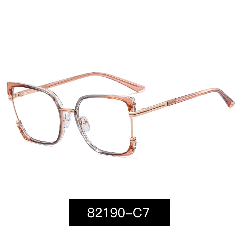 82190 Cute Retro Eyeglasses Frame Retro Eye Protection Optical Glasses Female Trendy Spectacles Eyewear Birthday Party Gift