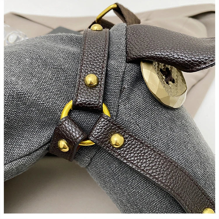 Sense of Luxury Personality Super Cool Crossbody Bags for Women Hot Trendy 2026 New Style Fashionable Canvas Pony Shoulder Bags