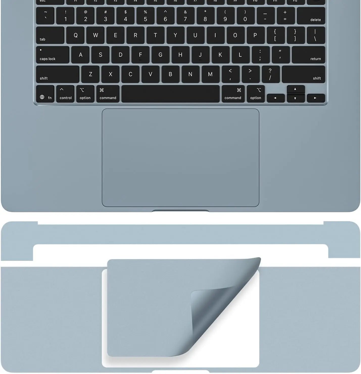 For macbook air 13.6 A3240 M4 AIR 15" A3241 2025 -22 M2 M3 Notebook computer Palm support touchpad protection vinyl skin sticker