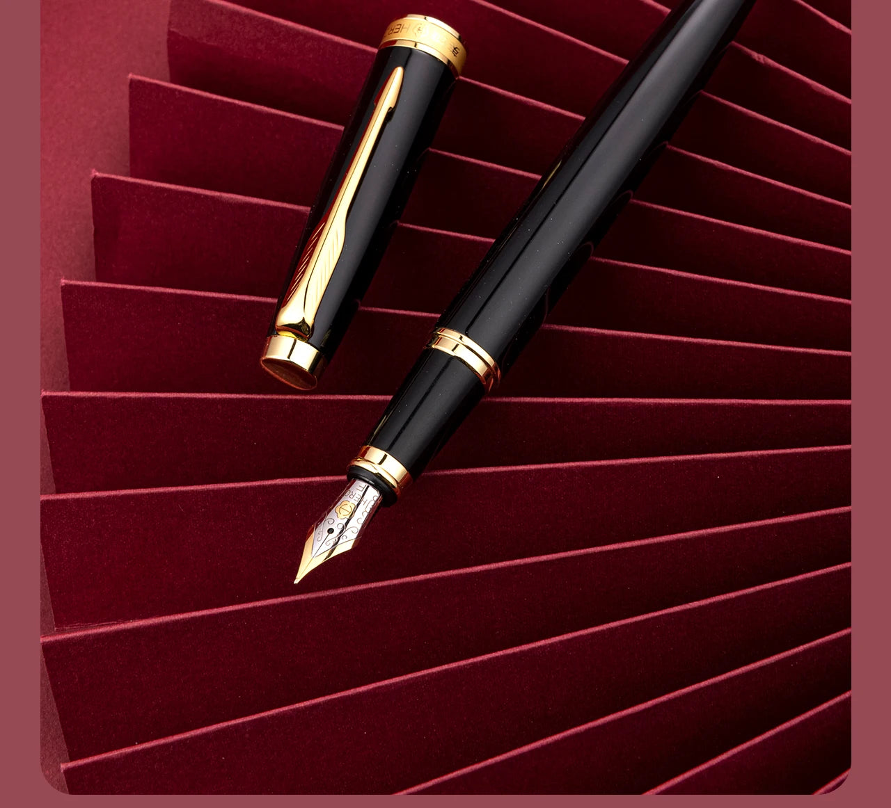 Hero 772 Classic Business Fountain Pen Set- Ideal Corporate Gift，Includes Ink & Classy Gift Box, Perfect for Business/Students