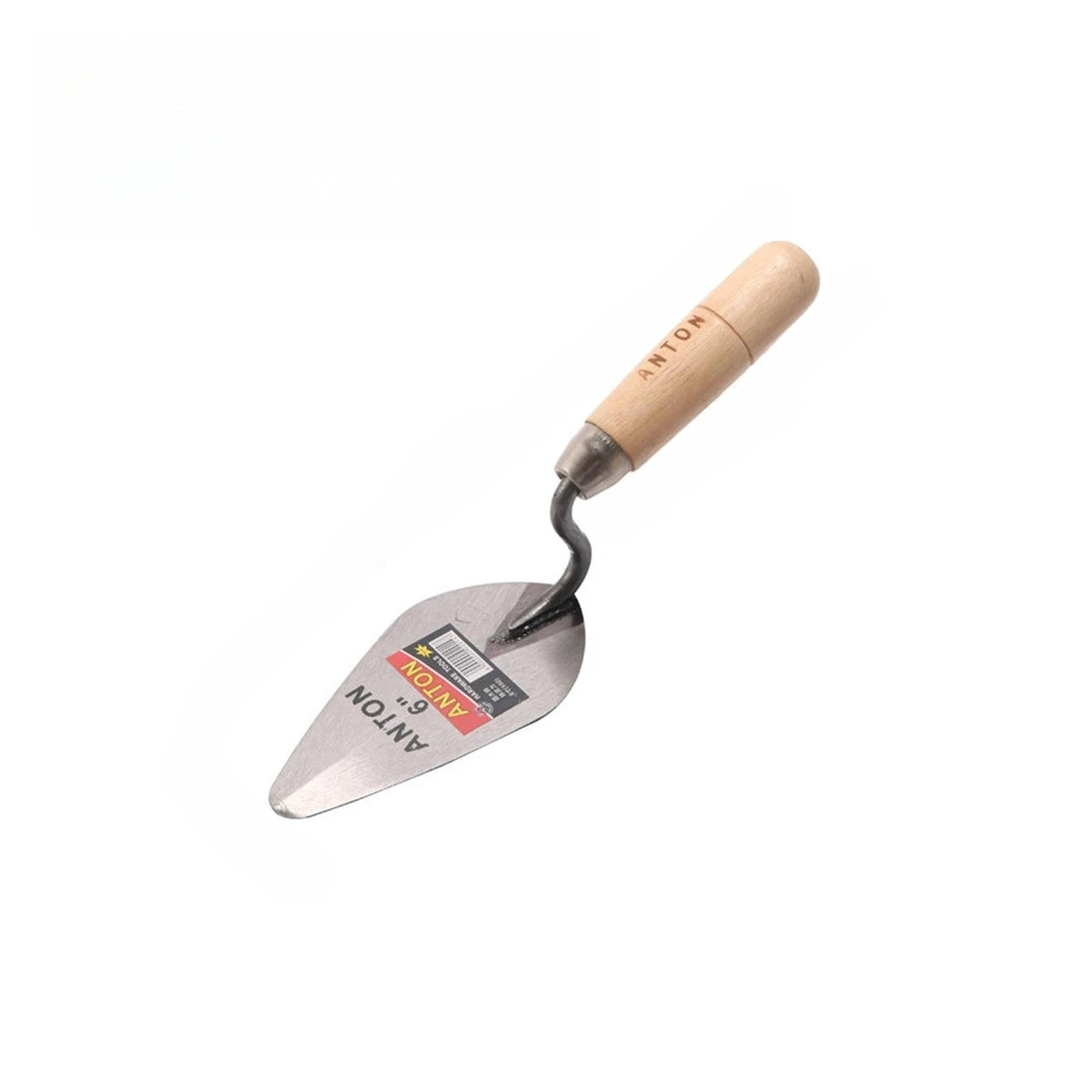 Carbon Steel Plastering Trowel 6 inch 7 inch Pointed Bricklaying Knife Round Wooden Handle Trowel Wall Brick Trowel Mason Tools